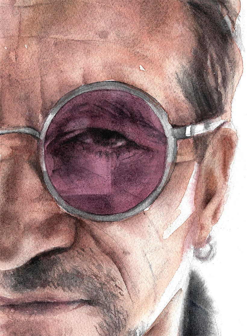 Detalle de las texutras de la piel y el efecto de desenfoque.