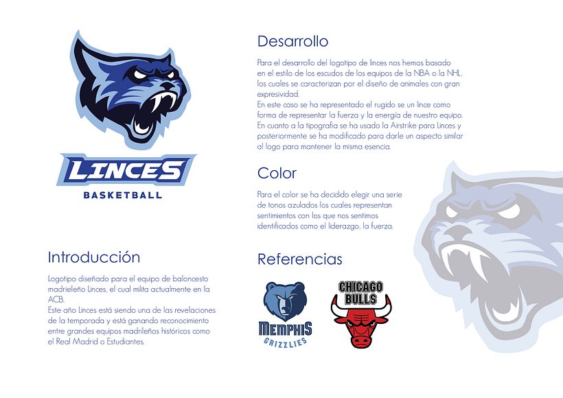 Diseño de Logotipo para Linces Basketball 1