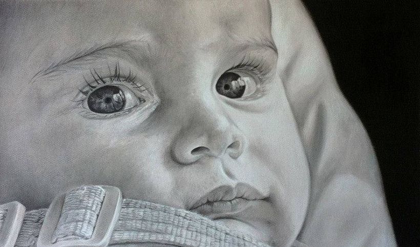 Mi Proyecto del curso: Retrato realista con lápiz de grafito 0