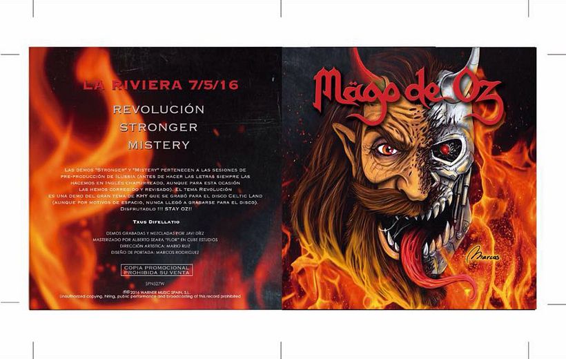 Mägo de Oz - Revolución - Diseño de portada 0