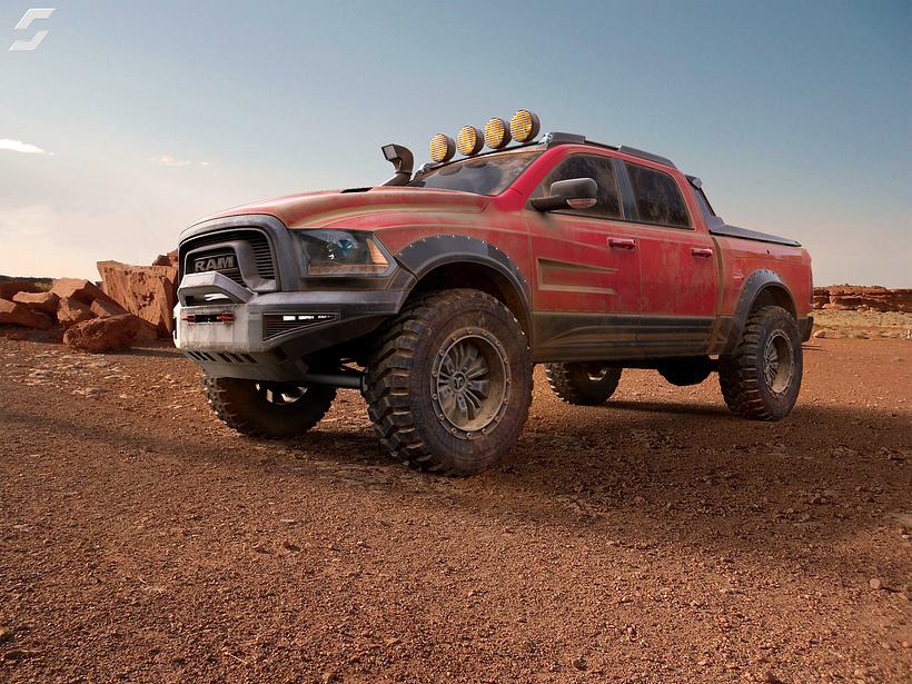 Rebel 2015, modelada en Maya, Uv´s con apoyo de RoadKill, texturizado en Substance Painter y render en KeyShot