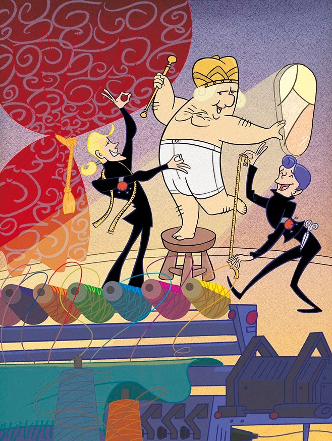 El nuevo traje del emperador.