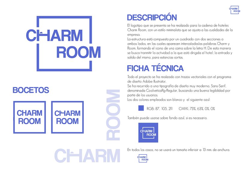 Diseño logotipo Charm Room 1