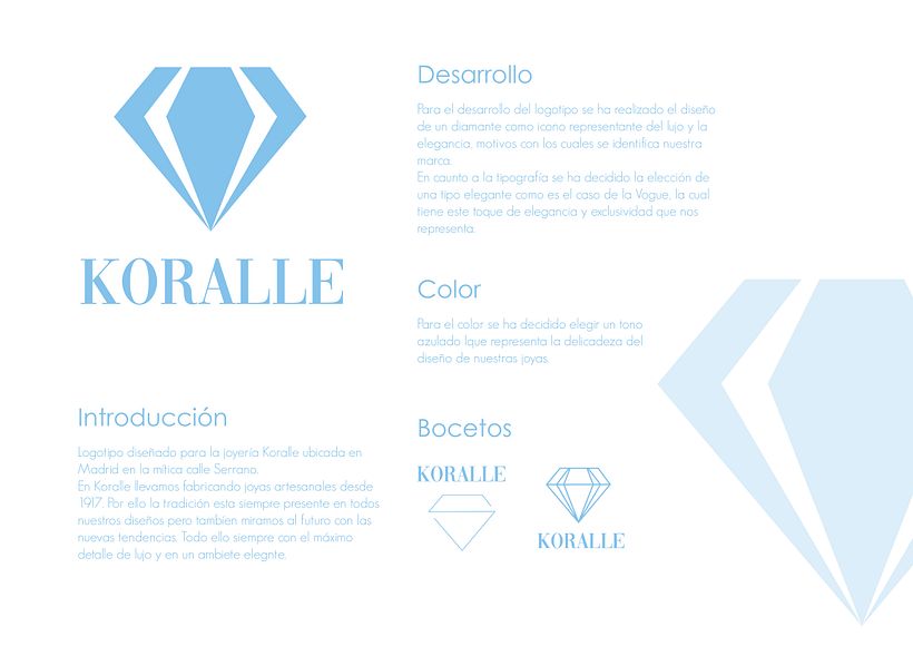 Diseño de logotipo para Joyería Koralle 1