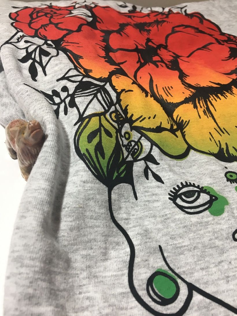 Serigrafía textil de Raquel Requejo