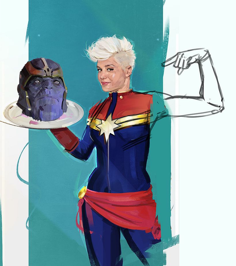 looking for different ideas with the left arm