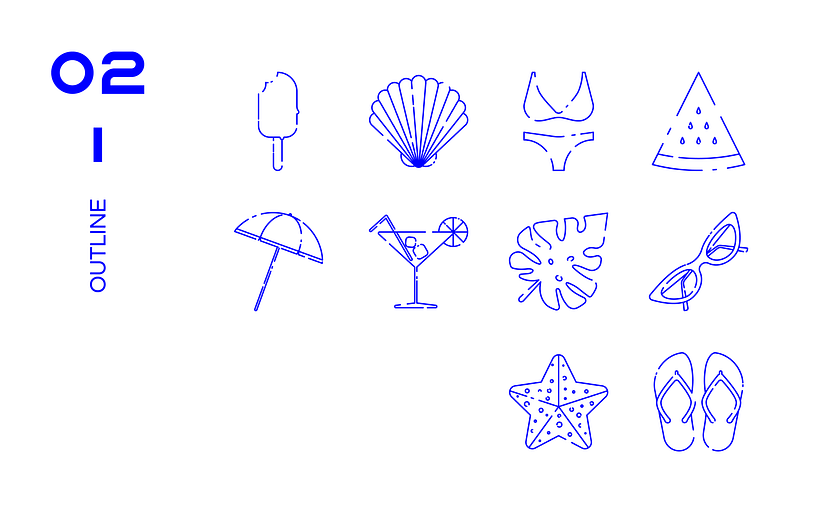 Summer icons __ Pack de stickers para WhatsApp 5