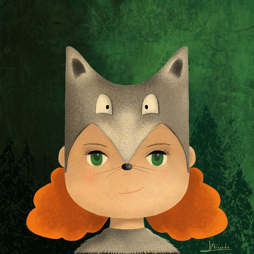 Lupita. Ilustración infantil con Procreate.