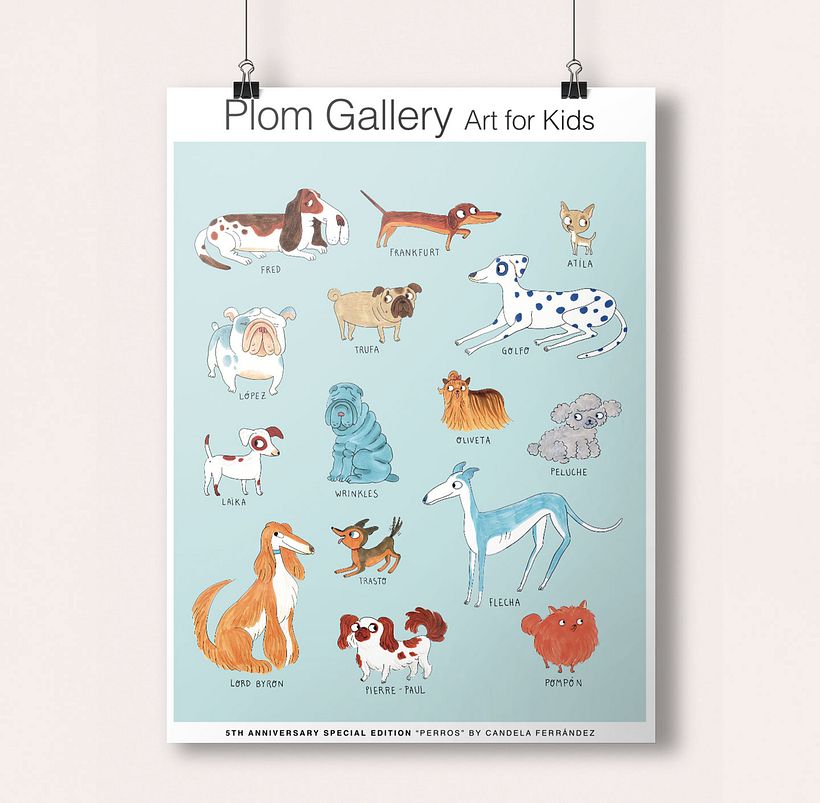 Póster ‘Perros’ para Plom Gallery -1