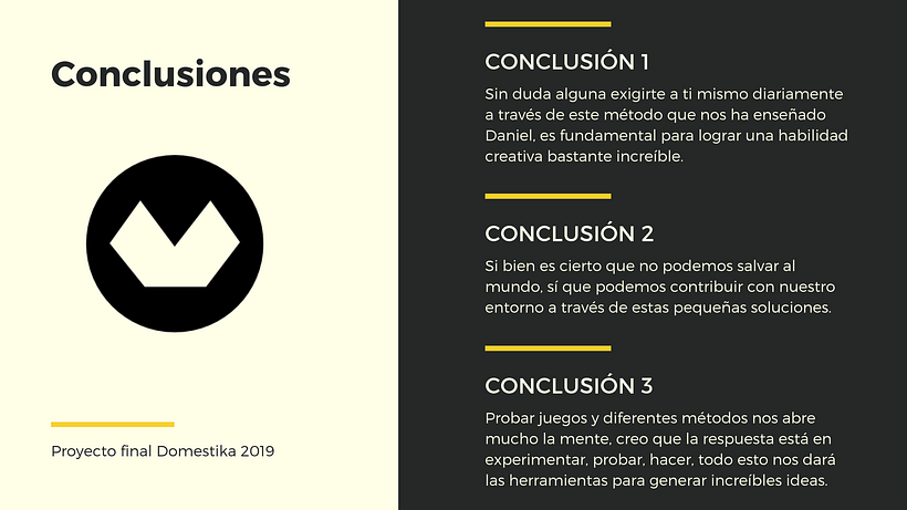 Desglose de conclusiones