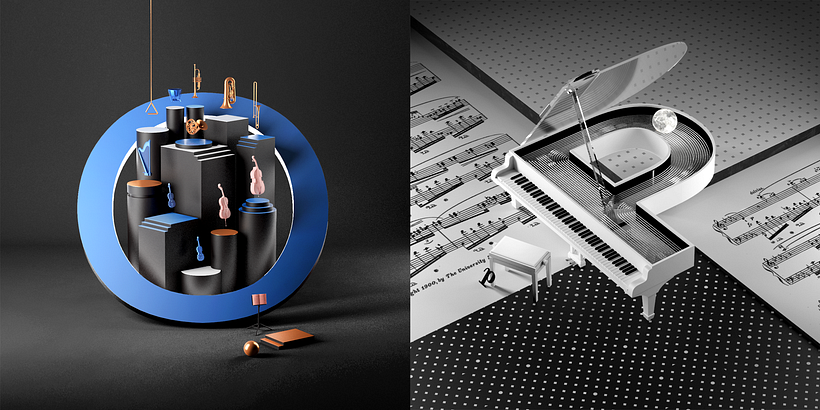 O for orchestra / P for piano.