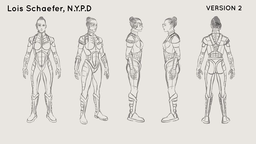 Lois Policía de N.Y, Mi Proyecto del curso: Metodología y conceptualización para el diseño de personajes 1