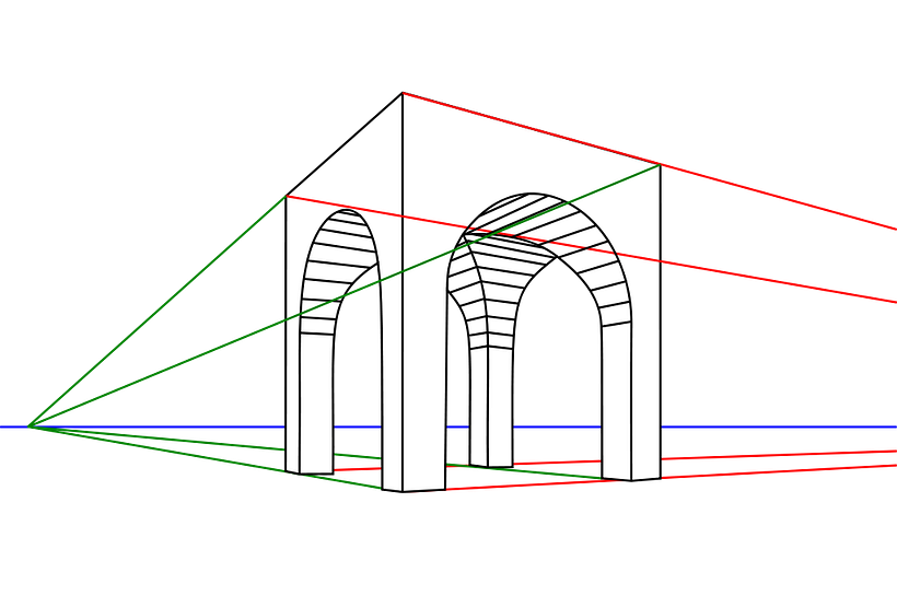 Ejercicios básicos de dibujo para trabajar la perspectiva 1