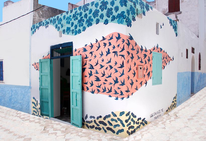 Intervención Mural en Assilah 1