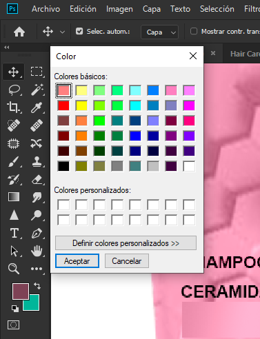Ayuda no se como sacar el selector de color en photoshop 1