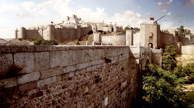 Imagen retocada para simular el Toledo de la época