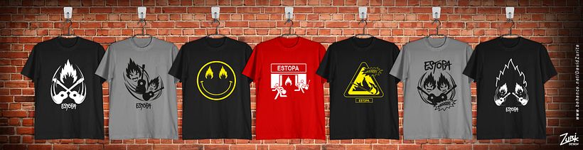ESTOPA GIRA FUEGO: Camisetas exclusivas de edición limitada. 1