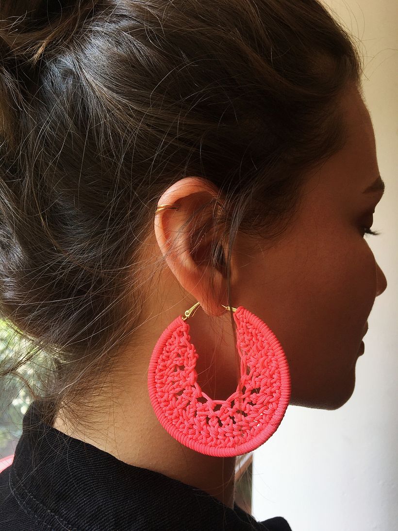Aretes tejidos crochet 2