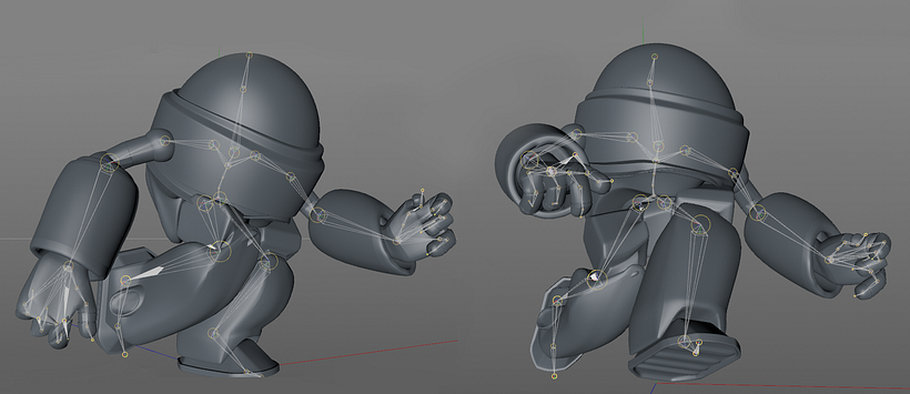 Animated model with bones