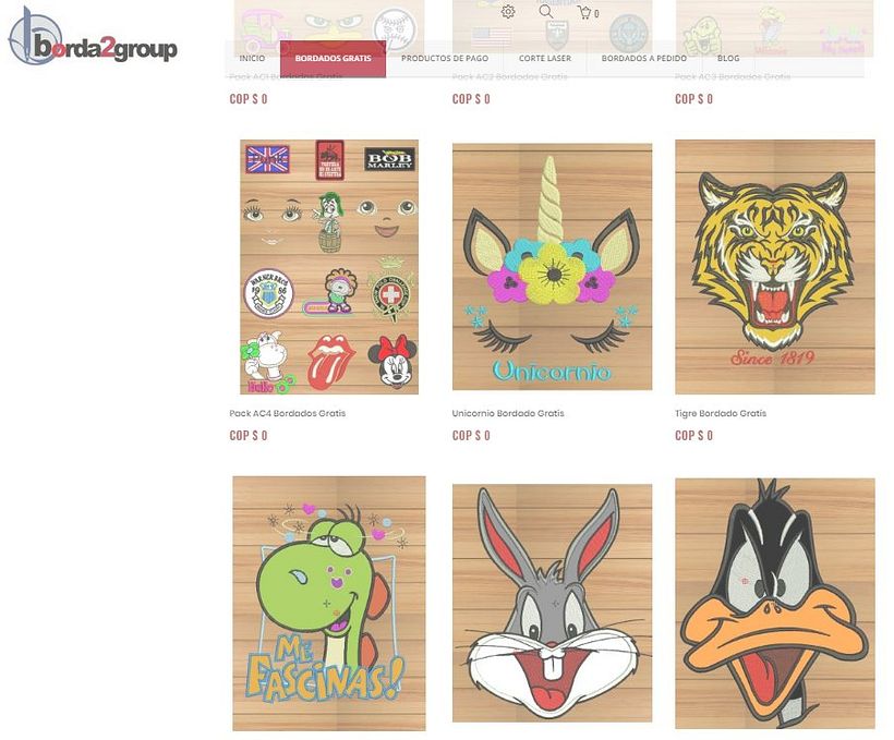 diseños de bordado gratis