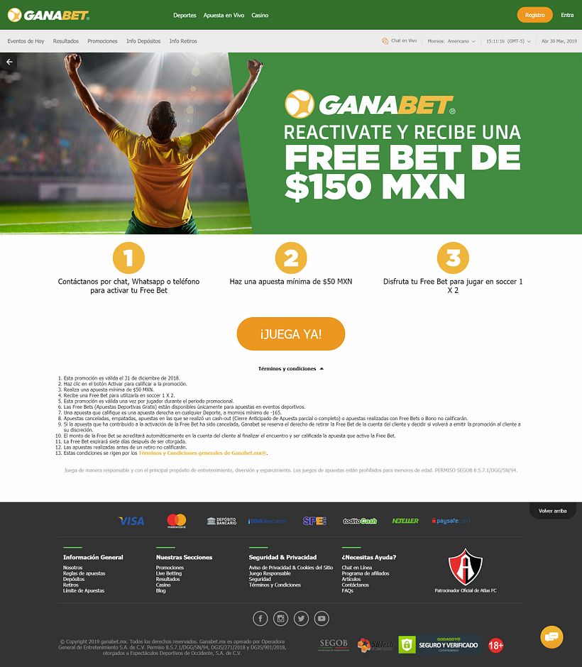 Gananabet.mx 50