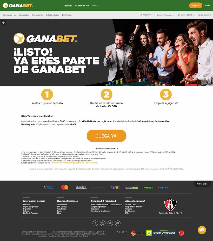Gananabet.mx 55