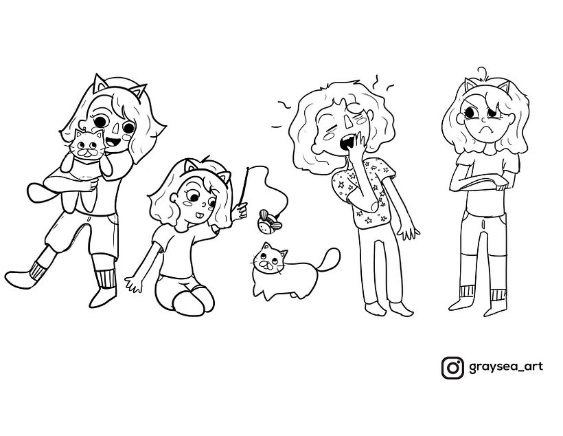 El Viaje de Pia- Ilustración Infantil para cuentos para niños 3
