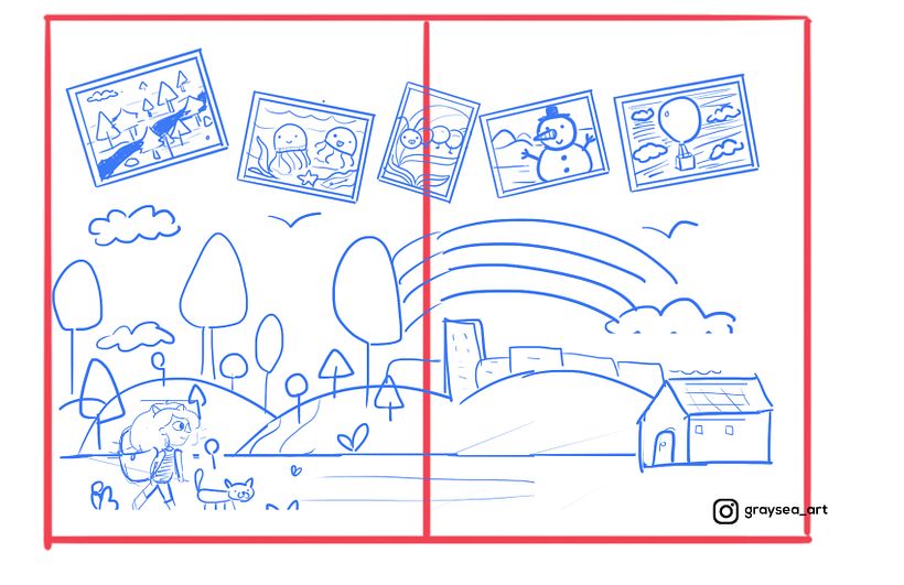 El Viaje de Pia- Ilustración Infantil para cuentos para niños 8
