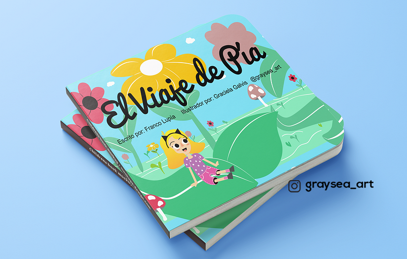 El Viaje de Pia- Ilustración Infantil para cuentos para niños 10