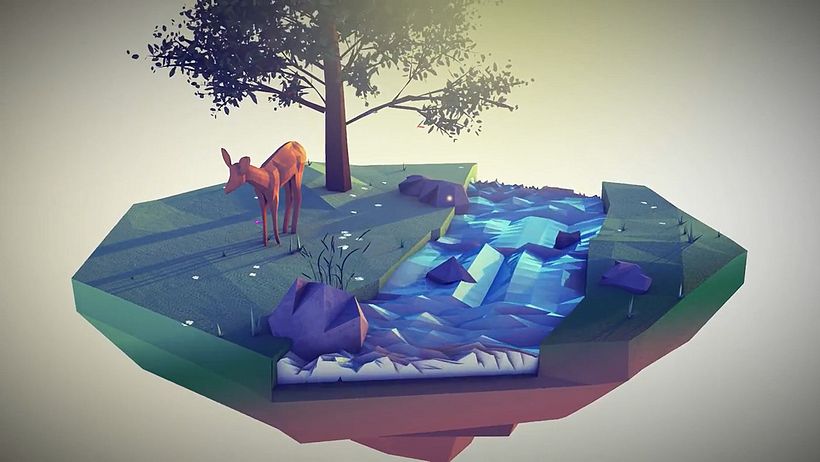 Ecosystem Low Poly - Cinema 4D | After effects 0