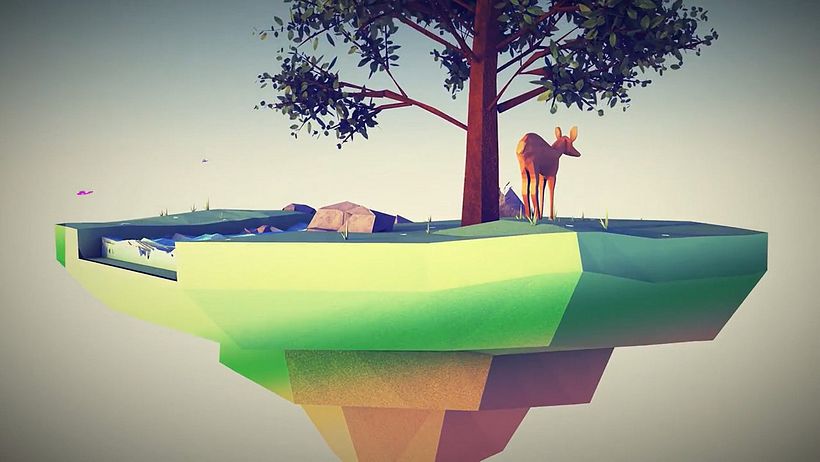 Ecosystem Low Poly - Cinema 4D | After effects 1