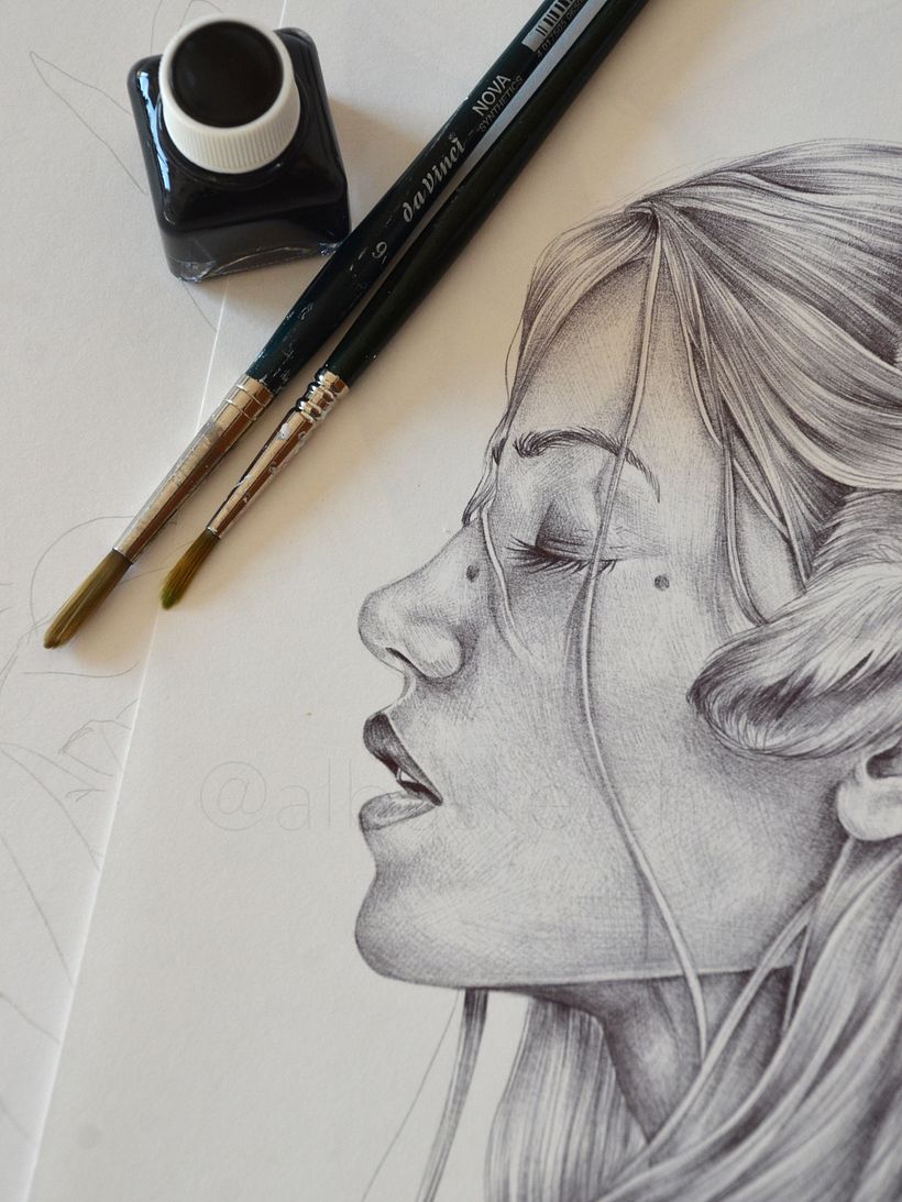 Wolf grl - Ilustración tradicional