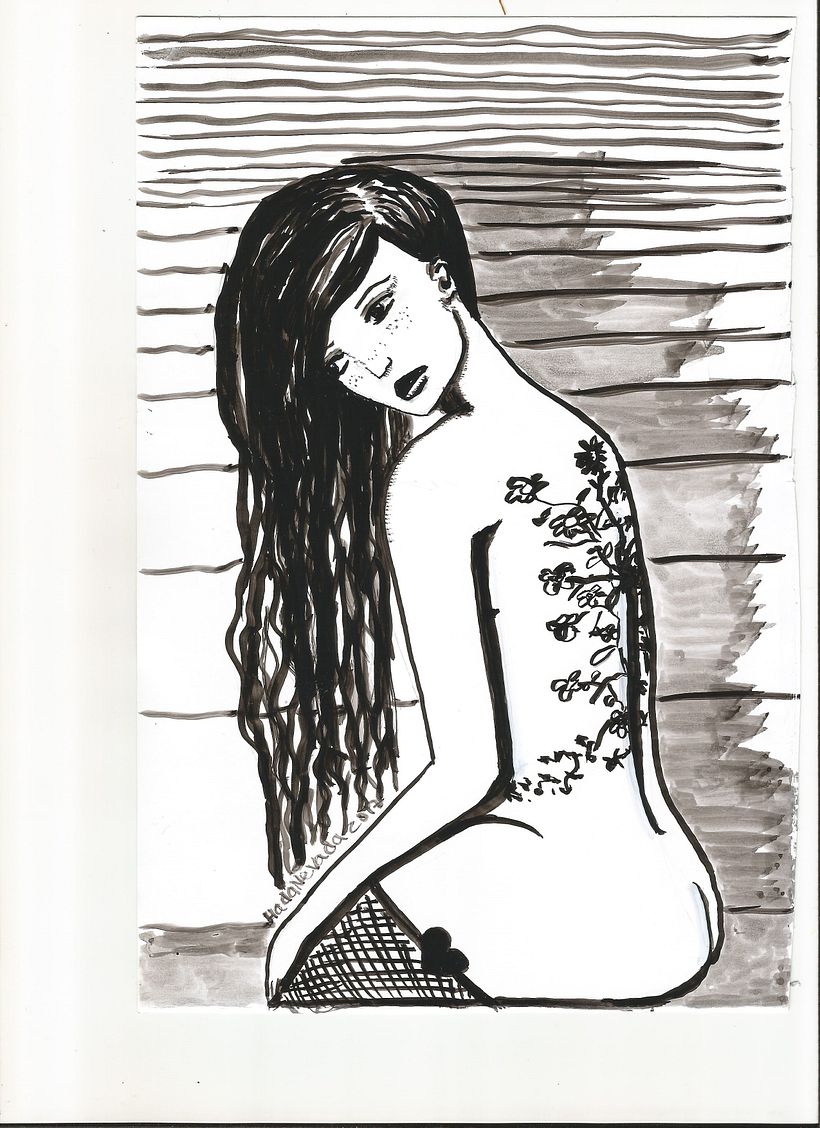 ANGIE...Tinta china y Amor