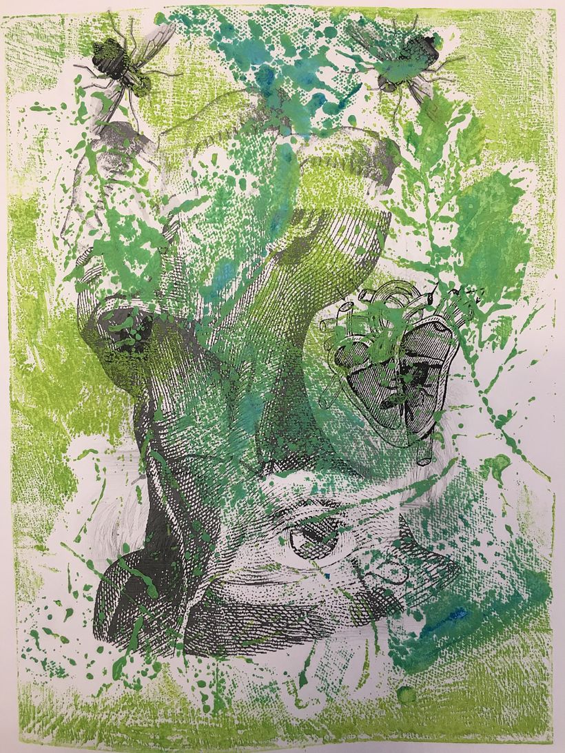 Man in green.