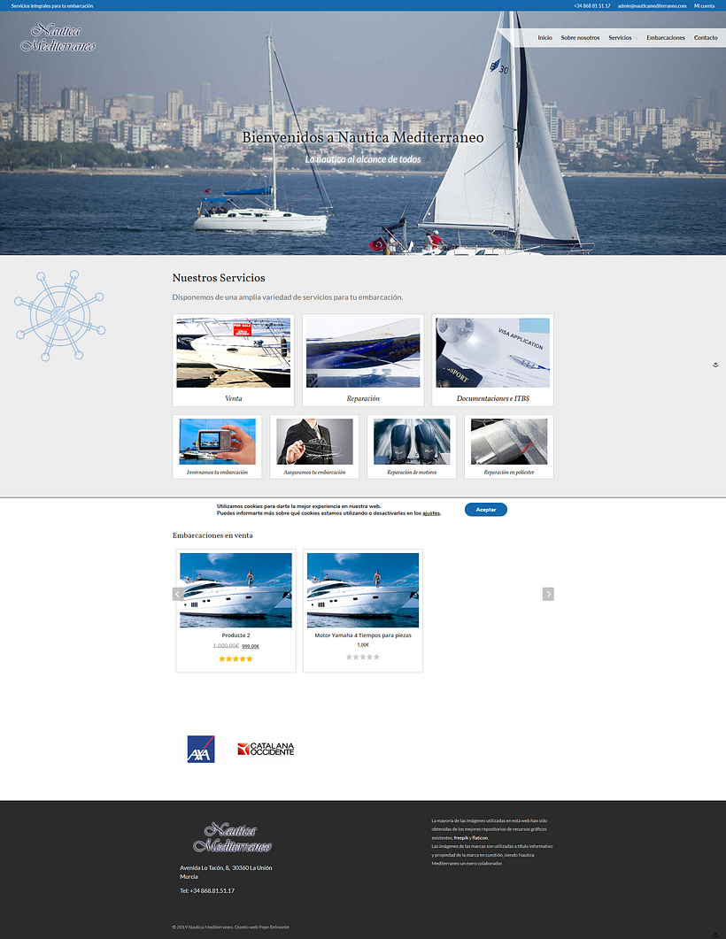 Renovación Web Nautica Mediterraneo 0