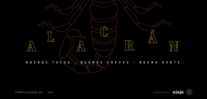 Desarrollo de marca / badges - Alacrán. 0