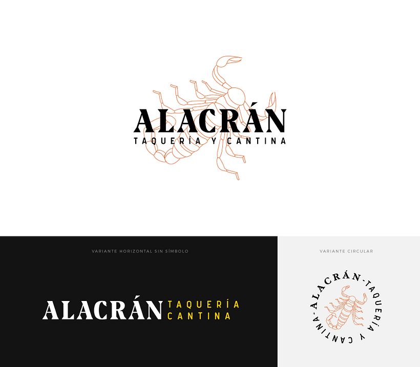Desarrollo de marca / badges - Alacrán. 2