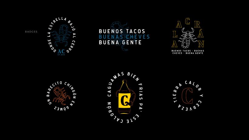 Desarrollo de marca / badges - Alacrán. 6