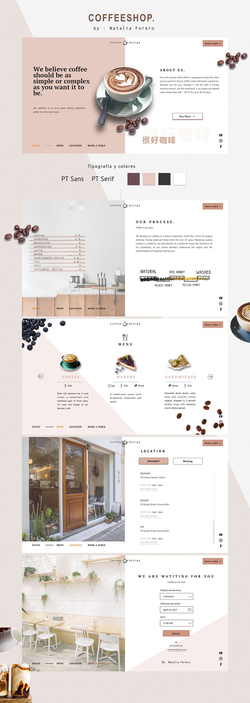 Mi Proyecto del curso: Dirección de arte digital - coffeshop 0