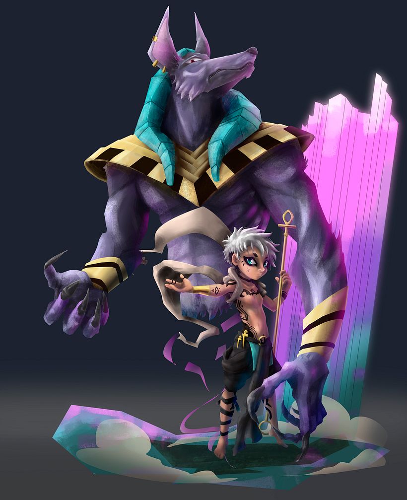 Anubis. Diseño de personajes. -1