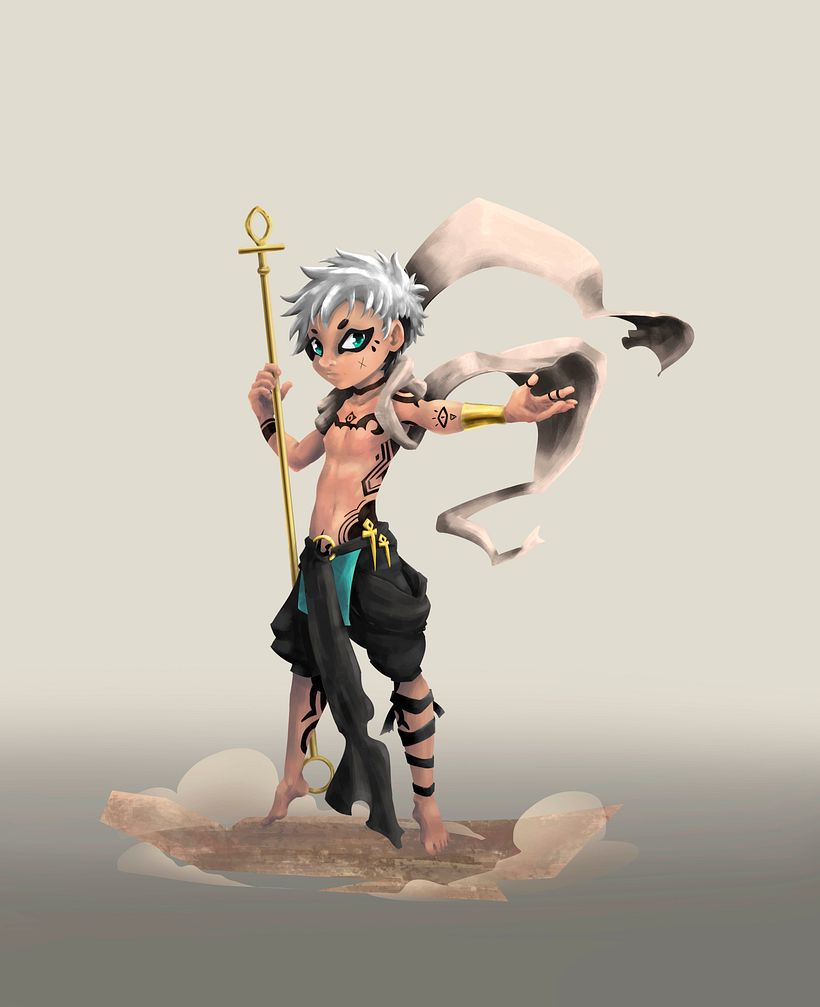 Anubis. Diseño de personajes. 1
