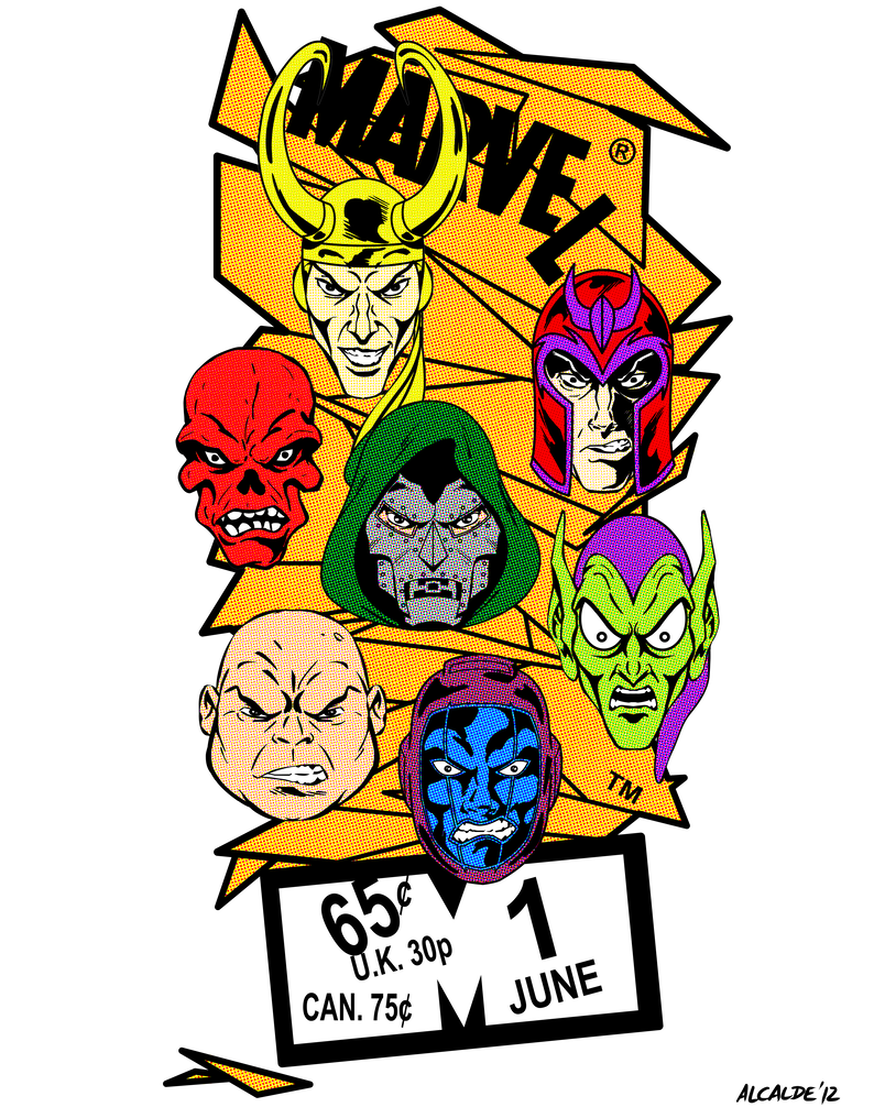 MARVEL VILLAINS T-shirt Proposal DESIGN -1