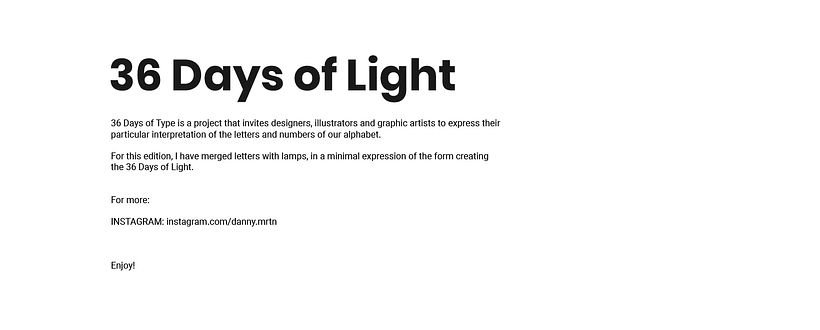 36 Days of Light 0