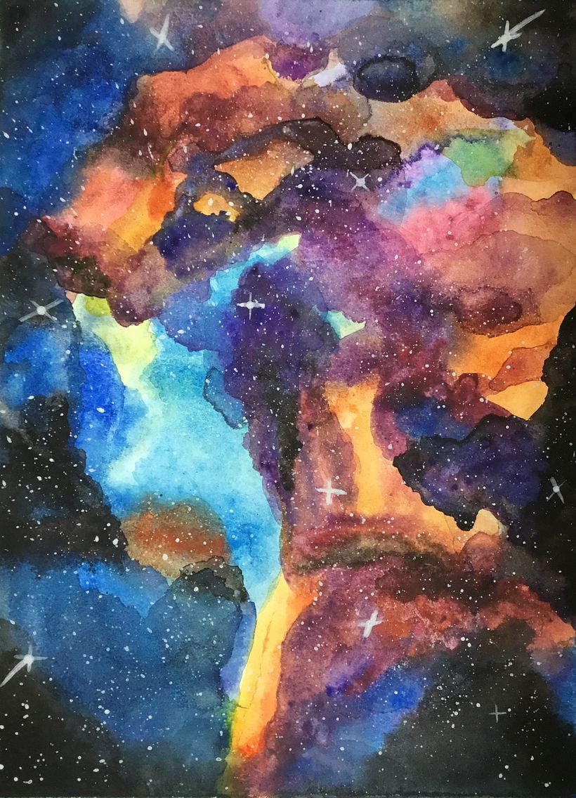 Actividad Galaxia - Técnicas de Acuarela 0