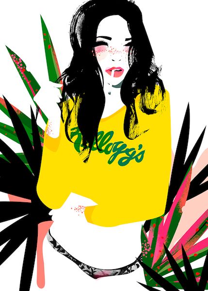 Ilustración parte de la exposición “Sweatshirts” de Jorge Arévalo