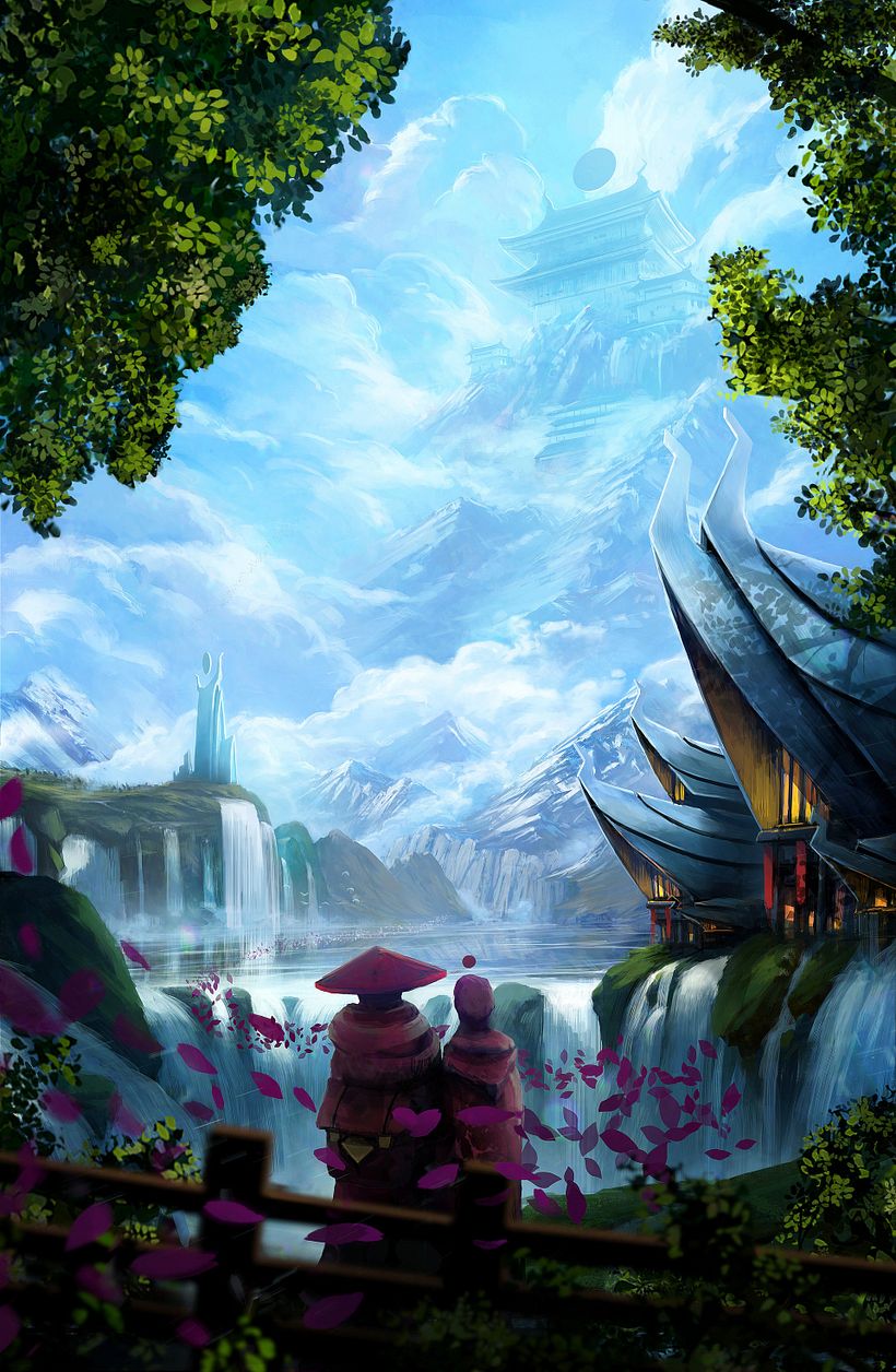The Landing of the Petals - Concept Art   1