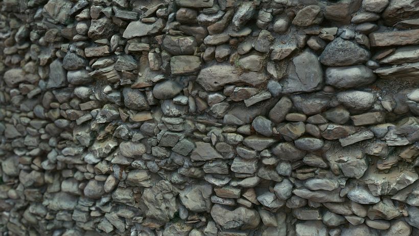 Photogrammetry Tile Textures - Stonewall Pack 01 - 3D