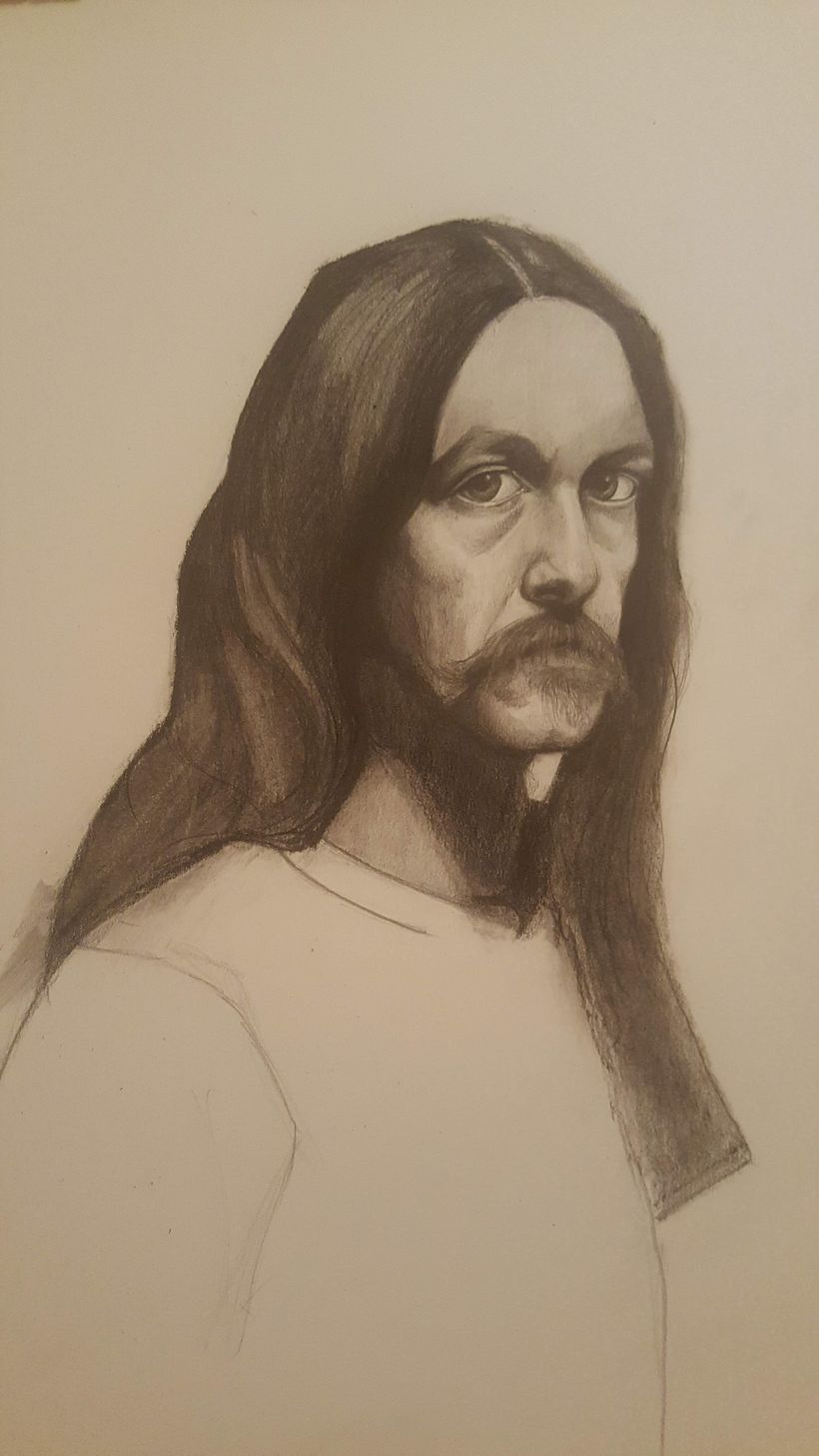Mi Proyecto del curso: Retrato realista con lápiz de grafito 4