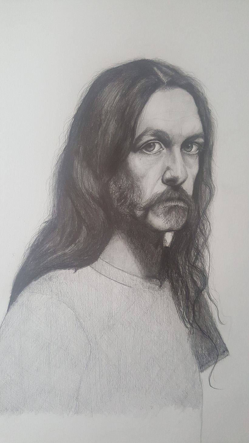Mi Proyecto del curso: Retrato realista con lápiz de grafito 5