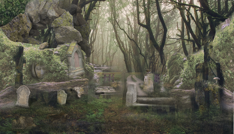 Bosque mágico: Creación e integración de un Matte Painting 3